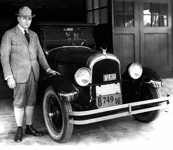 Walter P. Chrysler and the 1924 Chrysler Six.